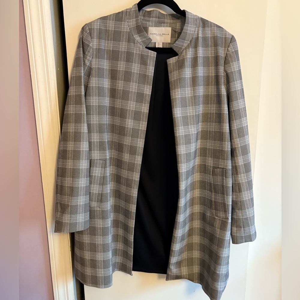 Gray Plaid Women's Coat
